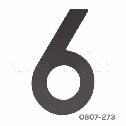 Numero 6 acero inoxidable de 200mm acabado negro mate