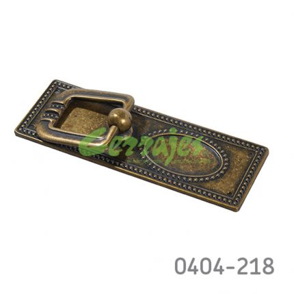 Jaladera de aro Zamak L=53 mm 2085 Z11 Cuero