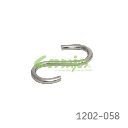 Gancho S para juego de colgantes básico Cerrajes alambre cromado 5x57x60mm