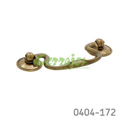 Jaladera Zamak cc 76 mm L=103 mm 2007 Z11 Cuero Tornillo #8 - 32X1"