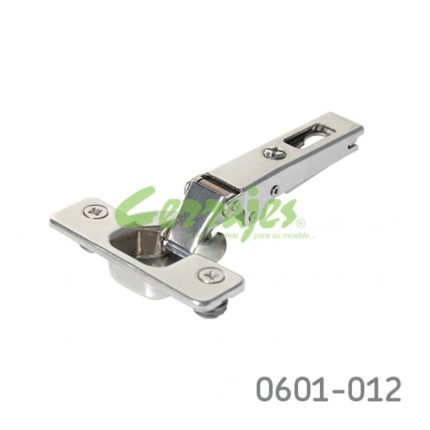 Bisagra sobrepuesta Salice  S200 Ø=35mm cuello 00 48x6mm 110° Taquete Ø=10mm niquelada autocierre