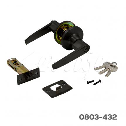 Manija puertas delgadas baño Mod. "Helena" mariposa/ranura, pestillo 60-70mm, Negra