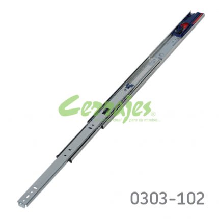 Corredera KV 8450 H=45mm L=500mm Zincada Extensión total Cierre suave