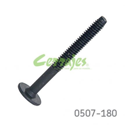 Tornillo conector cabeza plana Ø=1/4"L=60 mm 20 hilos por pulgada Hex.4mm (Allen) Negro