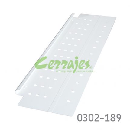 Panel lateral Cerrajes "Impaz" H=128mm L=500mm blanco RAL9010