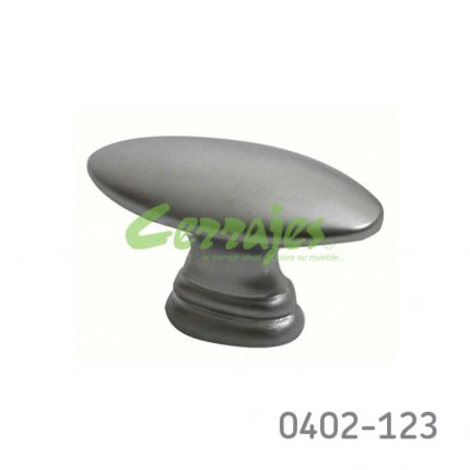 Botón Zamak L=37 mm 4112 Z09 Cromo mate Tornillo M4x25mm