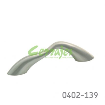 Jaladera Zamak cc 64 mm L=95 mm 4125 Z22 Niquel cepillado Tornillo #8 - 32X1"