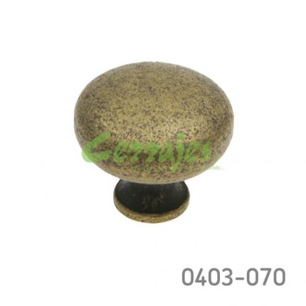 Botón Zamak Ø=31 mm 3006 Z01 Bronce antiguo Tornillo #8-32X1"