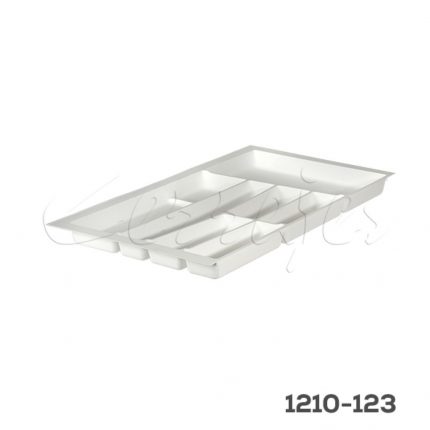 Organizador para cubiertos de cocina Volpato Serie-76 W=900mm Plástico PP Blanco