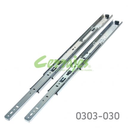 Corredera de extensión L=500mm Zincada Extensión parcial