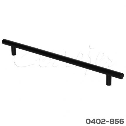 Jaladera barra hueca Acero Inoxidable cc 256 mm L=316 mm 4591 I91 Negro mate Tornillo #8 - 32x1"