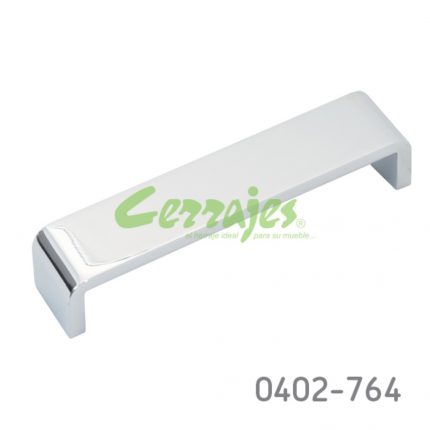 Jaladera Aluminio cc 128 mm L=135 mm 4563 A07 Cromado Tornillo #8 - 32X1"