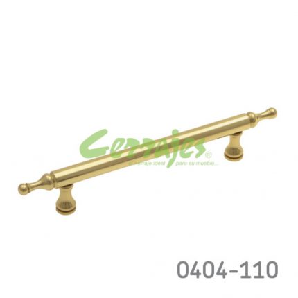 Jaladera Latón cc 96 mm L=145 mm 2038 L15 Latón pulido Tornillo #8 - 32X1"