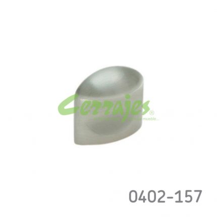 Botón Zamak L=20 mm 4143 Z22 Niquel cepillado Tornillo #8-32X1"