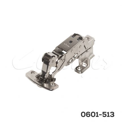 Bisagra enrasada con base Cerrajes  Ø=35mm 48x6mm 155° niquelada H=17mm 37x32mm cierre suave