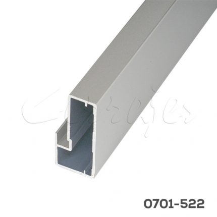 Perfil aluminio 4029 Silver 45x21mm p/cristal L=3m E42