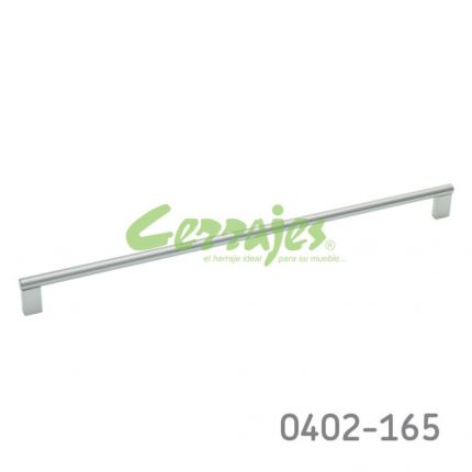 Jaladera Hierro (Acero) cc 480 mm L=500 mm 4171 H14 Niquel cepillado Tornillo #8 - 32x1 - 7/8"