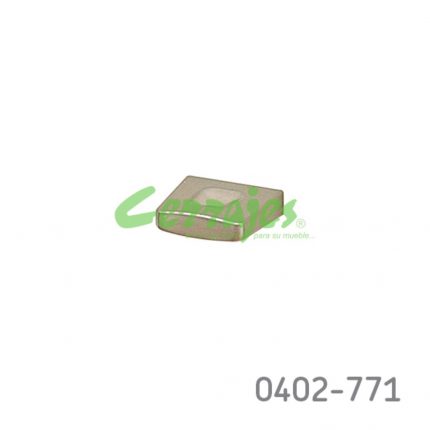 Botón Zamak cc 32 mm L=32 mm 4601 Z22 Niquel cepillado Tornillo M4x25mm