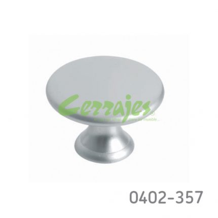 Botón Zamak Ø=39 mm 4354 Z09 Cromo mate Tornillo M4x25mm