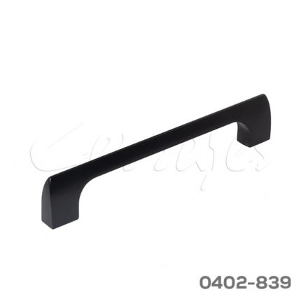 Jaladera Aluminio cc 128 mm L=144mm 4710 A91 Negro mate Tornillo M4x25mm