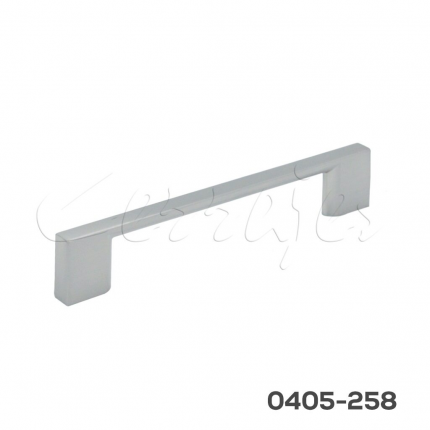 Jaladera Zamak cc 128mm L=155 mm Niquel Cepillado 4736 Z22 M4x25mm