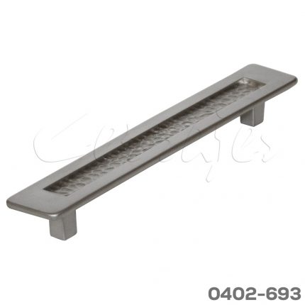 Jaladera Zamak cc 160 mm L=205 mm 4455 Z50 Acabado metálico con cerámica Tornillo M4x25mm