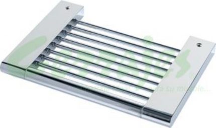 Jabonera sencilla laton cromado