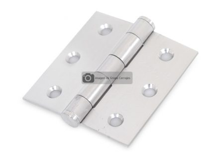 Bisagra de libro 76 x 76 x 2,5 mm acero inoxidable