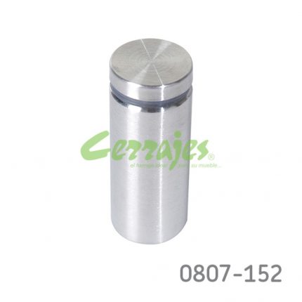 Espaciador inoxidable. de 25 mm de diam y 60 mm de largo