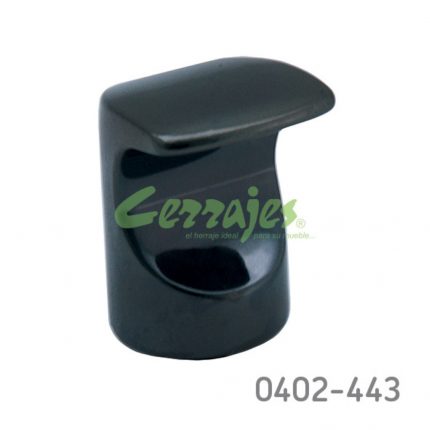Botón Zamak L=26 mm 4058 Z24 Niquel negro Tornillo M4x25mm