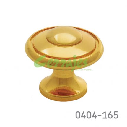 Botón Zamak L=31 mm 2046 Z26 Oro brillante Tornillo #8-32X1"