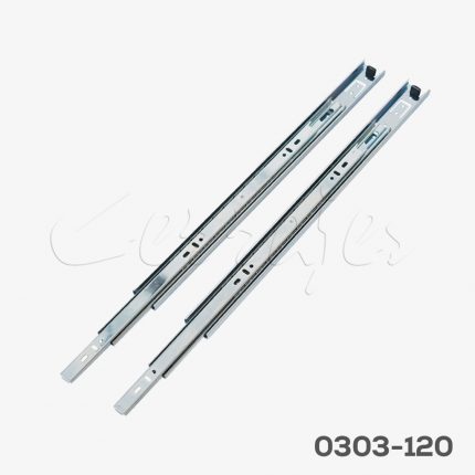 Componente lado gabinete para corredera mini Cerrajes  H=35mm L=440mm Zincada Sobre extensión