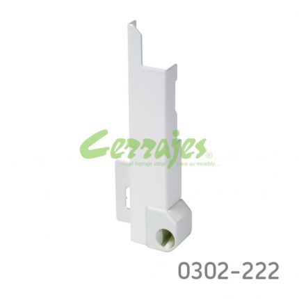 Soporte de fijación izquierdo para testero para cajón cacerolero Cerrajes "TrioMax T6" H=105mm