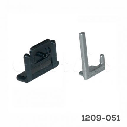 Bolsa de accesorios para jaladera "Syma 32" Champagne Inox Mate(2 cubiertas + 2 clips + 2 tornillos)