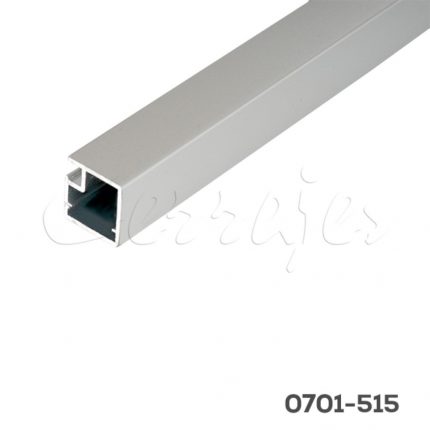 Perfil aluminio 4021 Silver 19x20mm p/cristal L=3m E16