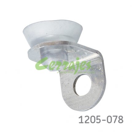 juego de 4 Ménsulas para cristal Cerrajes Acero Inoxidable con ventosa