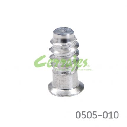 Tornillo para instalación de herrajes "Euro" 6,3mm L=13,0 mm PZ2 Niquelado sin punta