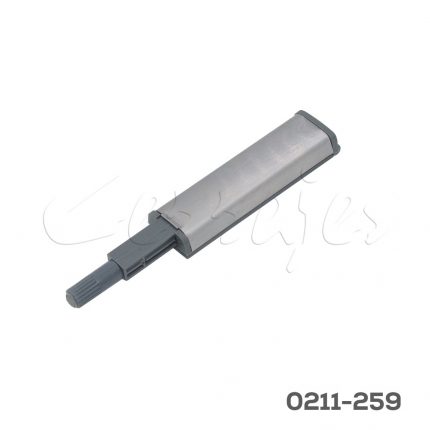 Pulsador mecánico cubierta niquelada 76x23x12 apertura de 40 mm