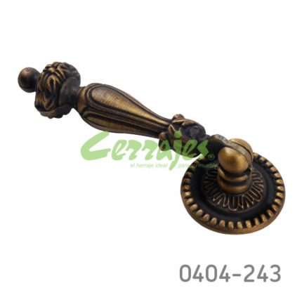 Zamak cc 93 mm L=93 mm 2099 Z17 Latón antiguo obscuro