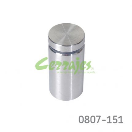 Espaciador inoxidable. de 25 mm de diam y 50 mm de largo