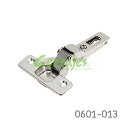 Bisagra semi-sobrepuesta Salice  S200 Ø=35mm cuello 09 48x6mm 110° niquelada autocierre