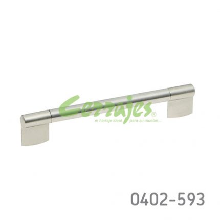 Jaladera Acero Inoxidable cc 160 mm L=190 mm 4317 I14 cepillado Tornillo M4x25mm