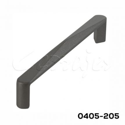 Jaladera Zamak cc 128 mm L=138 mm 4692 Z94 Gris noche Tornillo M4x25mm