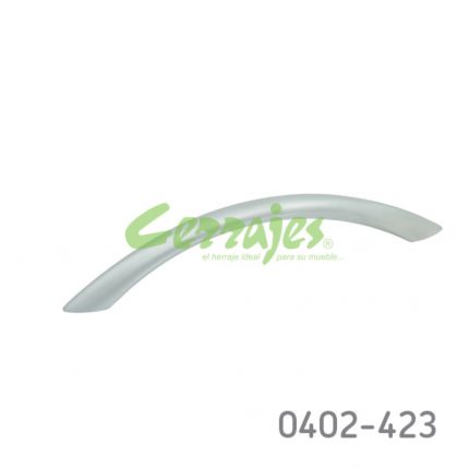 Jaladera Aluminio cc 128 mm L=157 mm 4255 Z09 Cromo mate Tornillo M4x25mm