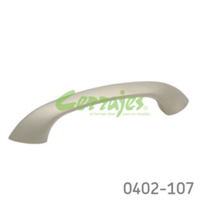 Jaladera Zamak cc 96 mm L=137 mm 4103 Z23 Niquel mate Tornillo #8 - 32X1"