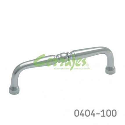 Jaladera Latón cc 96 mm L=106 mm 2032 L07 Cromado Tornillo #8 - 32X1"