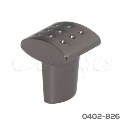 Botón Aluminio L= mm 4705 A37 Niquel negro cepillado mate Tornillo M4x25mm