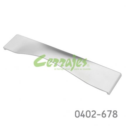 Jaladera Aluminio cc 224 mm L=224 mm 4503 A23 Niquel mate Tornillo M4x25mm