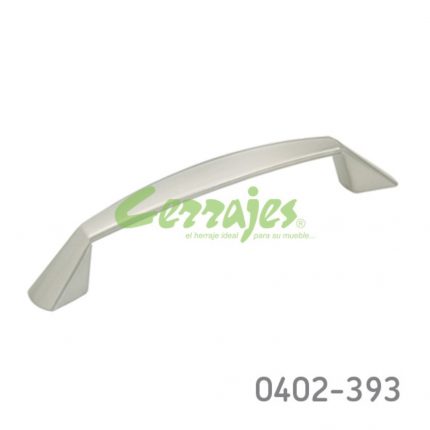 Jaladera Aluminio cc 128 mm L=147 mm 4378 A22 Niquel cepillado Tornillo M4x25mm