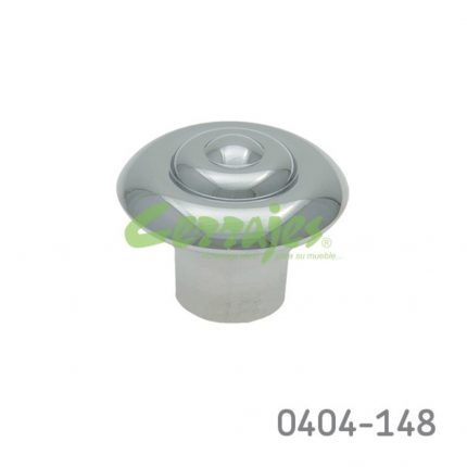 Botón Zamak L=25 mm 2010 Z07 Cromado Tornillo M4x25mm